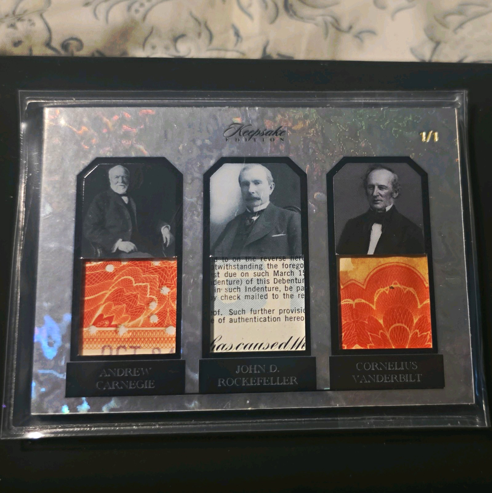 2023 Pieces Of The Past Keepsake Edition 1/1 Carnegie,Rockefeller,Vanderbilt