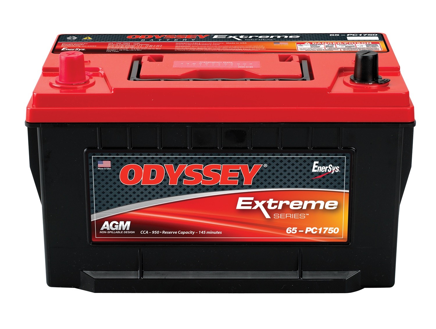 Odyssey Battery ODX-AGM65 Extreme Automotive Battery Group 65 AGM Odyssey Battery ODX-AGM65 Extreme Automotive Battery Group 65 AGM