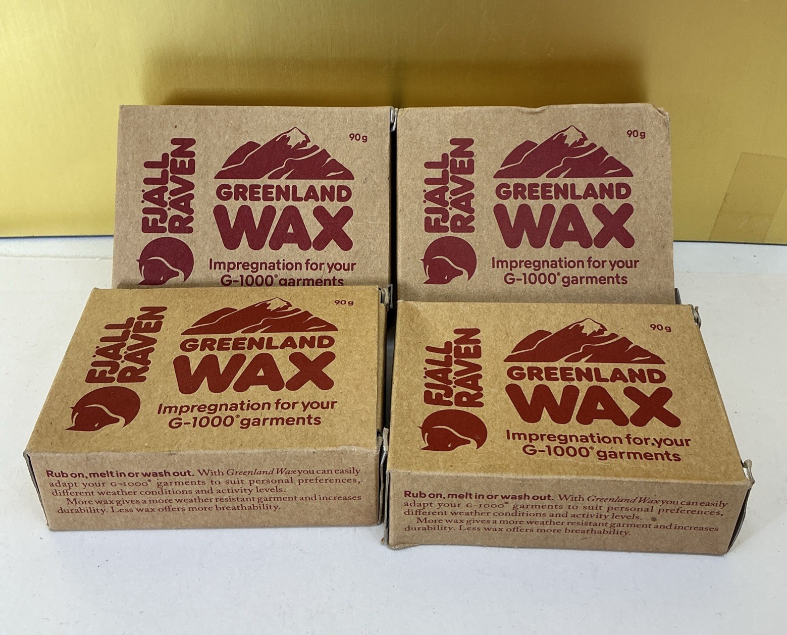 4 Fjallraven Greenland Wax 90g Outdoor G-1000 Fabric Waterproofing Wax Block