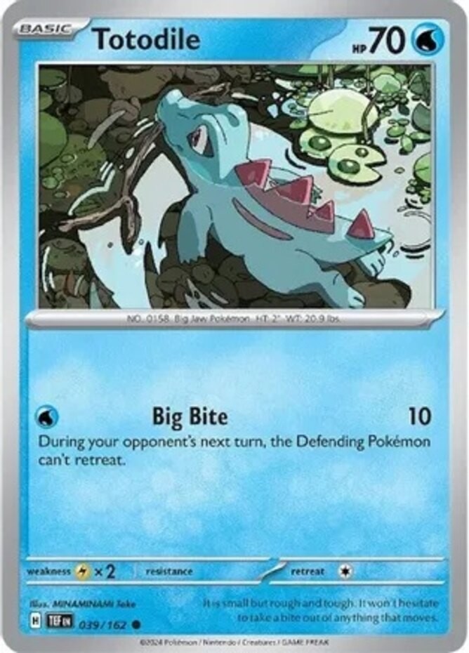 Totodile - 039/162 - Common (Near Mint) Temporal Forces - Water Pokémon