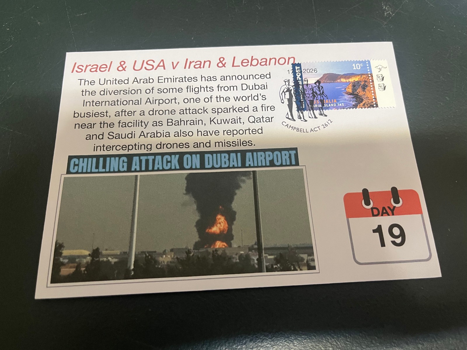 (2363) 18-3-2026 - Middle East War - Dubai Airport Drone Attack (C)