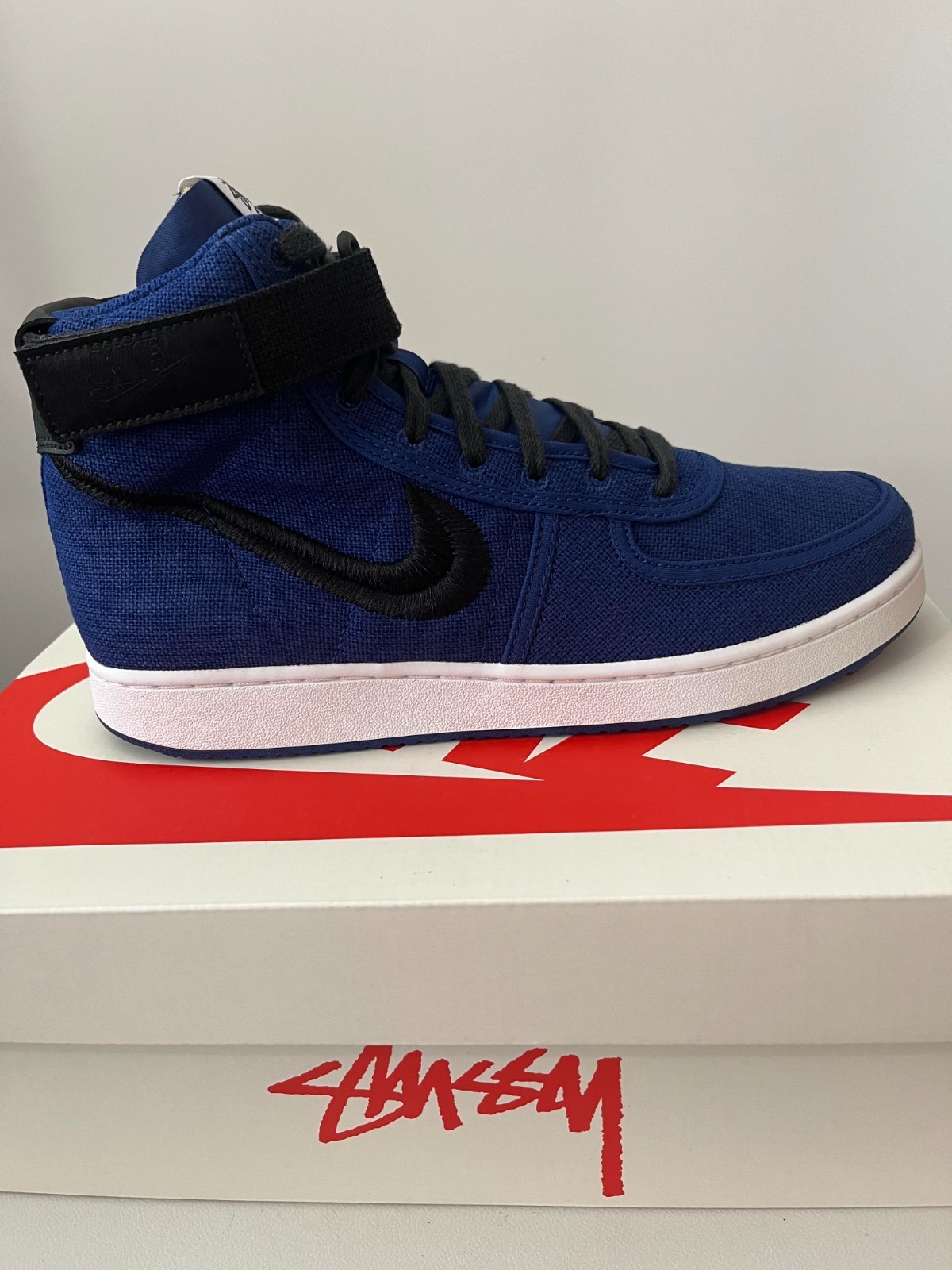 Nike Vandal High x Stüssy| Deep Royal Blue | Sz 8 | NWT DX5425400