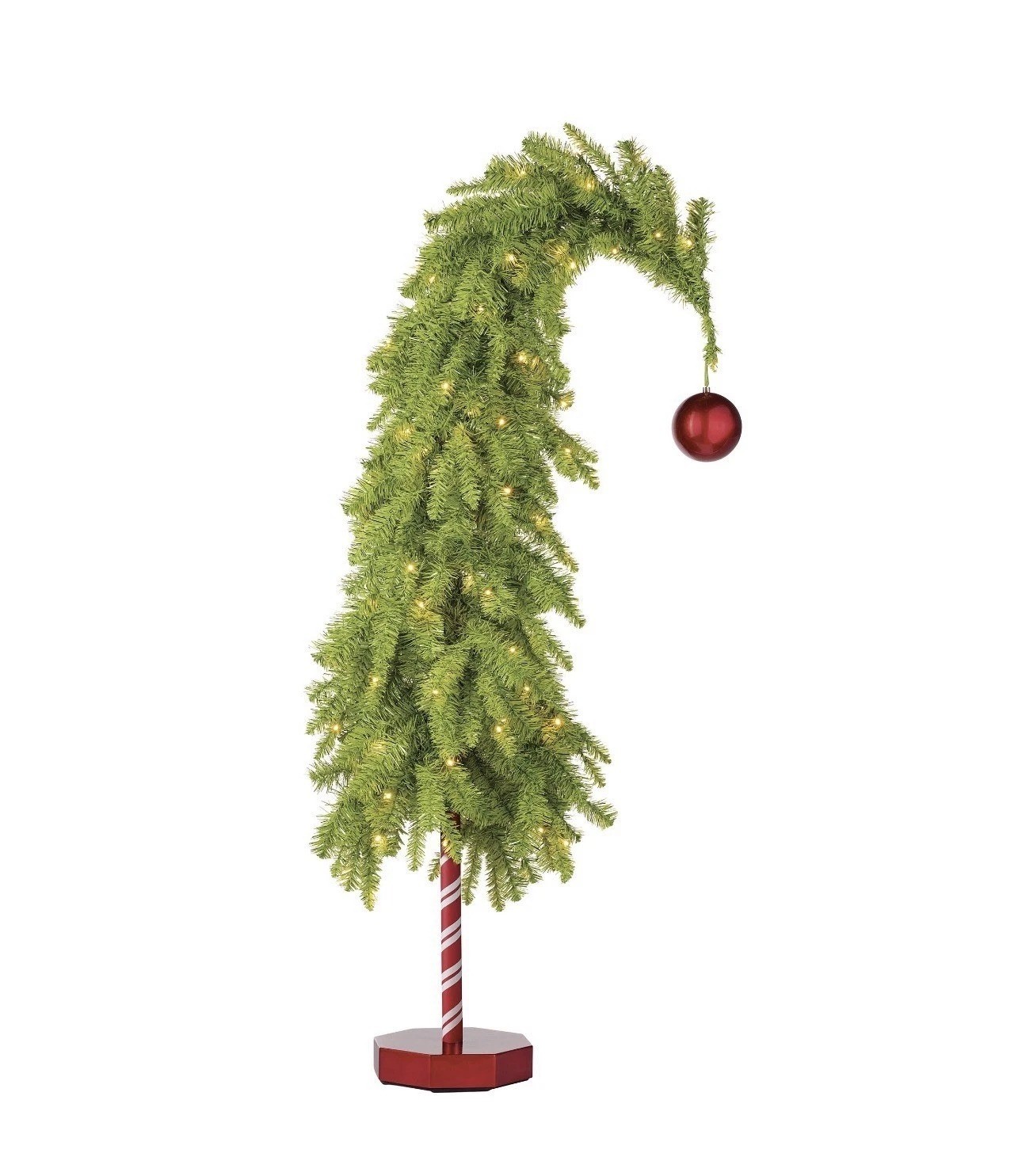 Grinch Inspired 4.5ft Pre-Lit Whimsical Christmas Tree with 150 LED Lights
