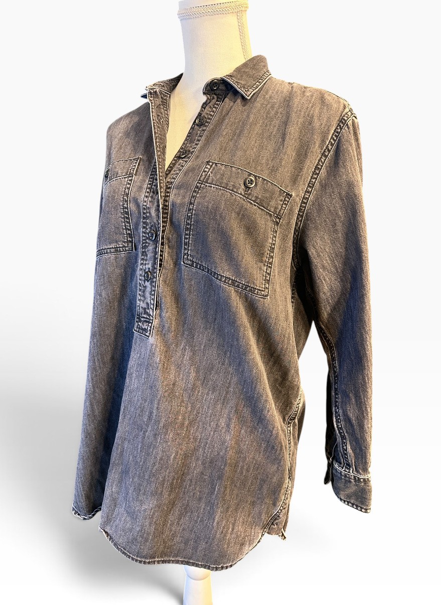 Madewell Black Denim Pullover - Size XS