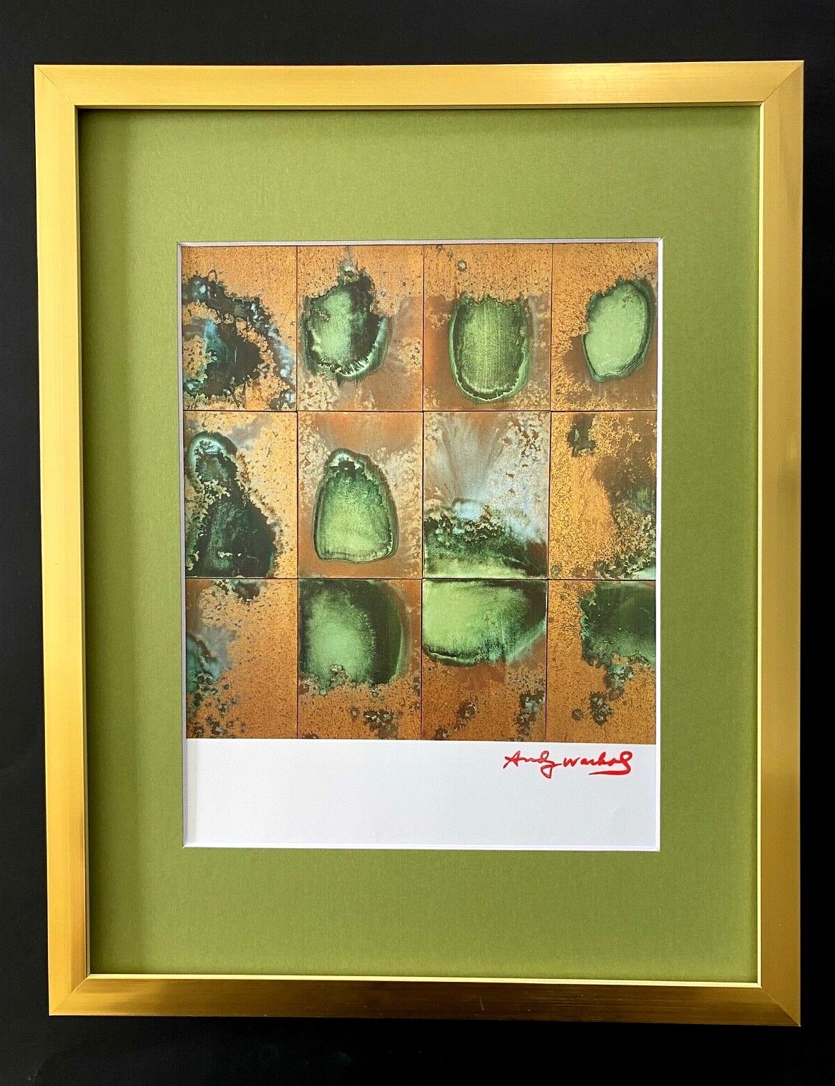 ANDY WARHOL, 1984 SIGNED NATURE POP ART FRAMED ANDY WARHOL, 1984 SIGNED NATURE POP ART FRAMED