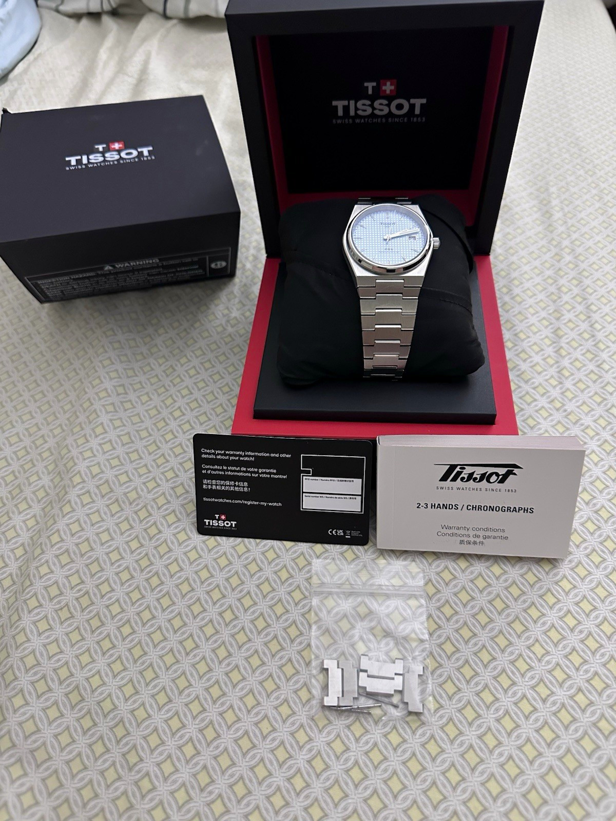 Tissot PRX Powermatic 80 Ice Blue Dial Automatic Date 40mm w/ Box & Manual
