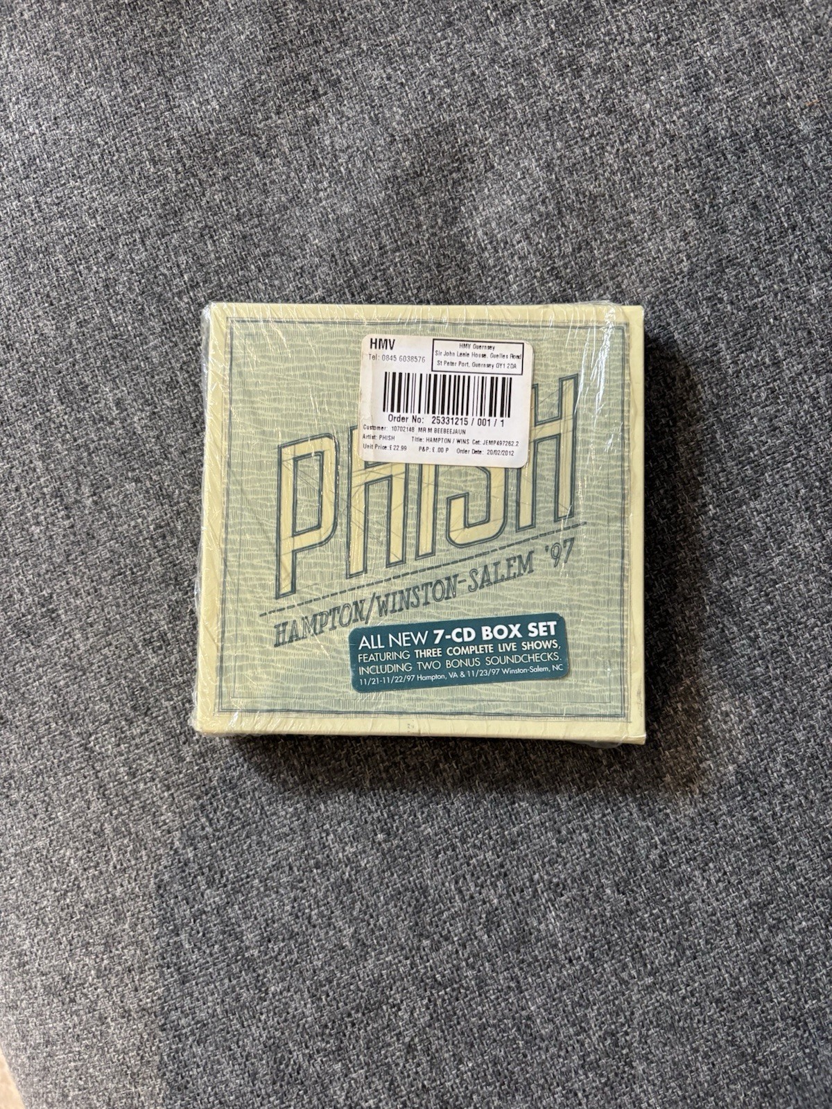 Phish Hampton/Winston-Salem '97 Box Set Phish Hampton Phish 1997