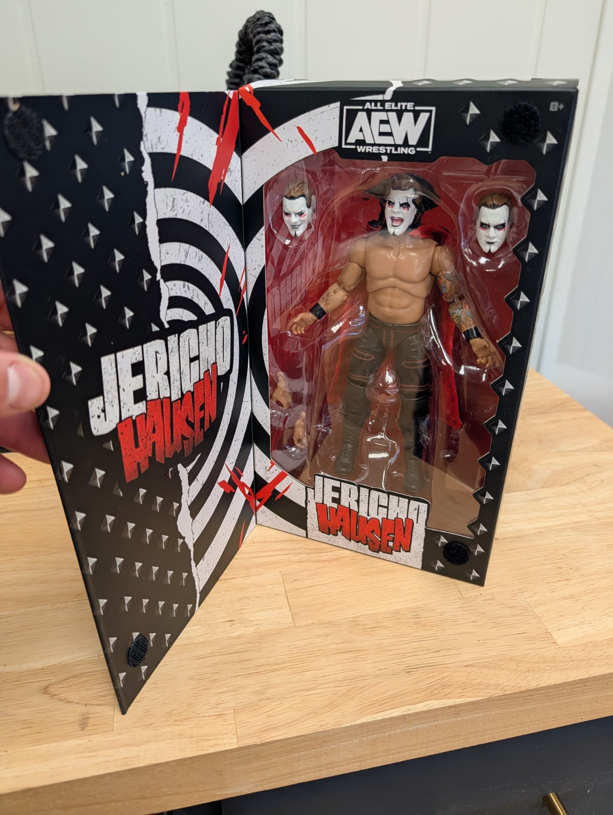 JerichoHausen (Chris Jericho) - AEW Ringside Exclusive Action Figure Sealed JerichoHausen (Chris Jericho) - AEW Ringside Exclusive Action Figure Sealed