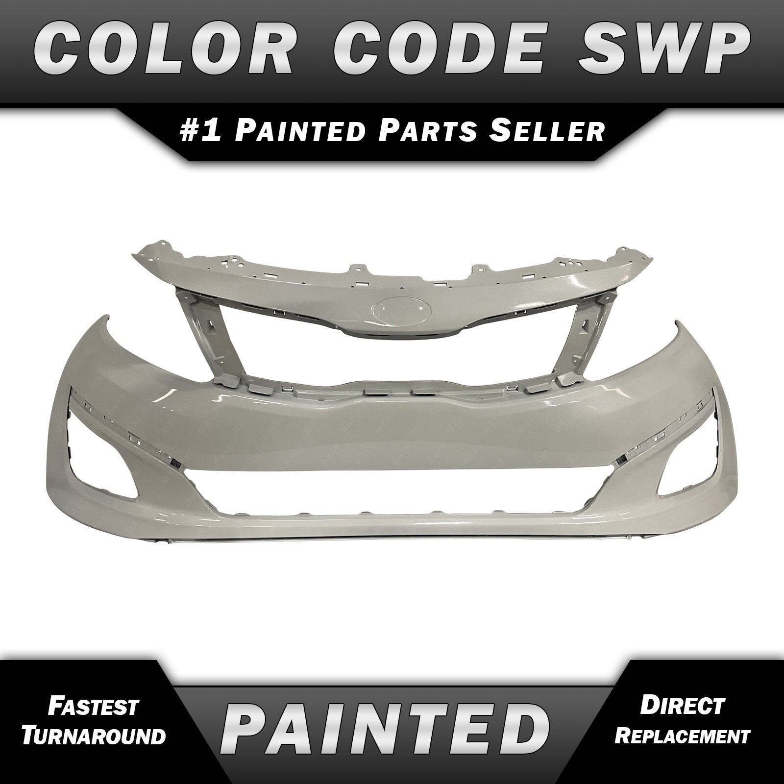 NEW Painted *SWP Snow White Pearl* Front Bumper Cover for 2014 2015 Kia Optima