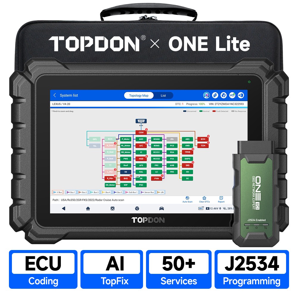 🔥 2026 Newest TOPDON ONE Lite Car OBD2 Scanner Bidirectional Diagnostic Tool
