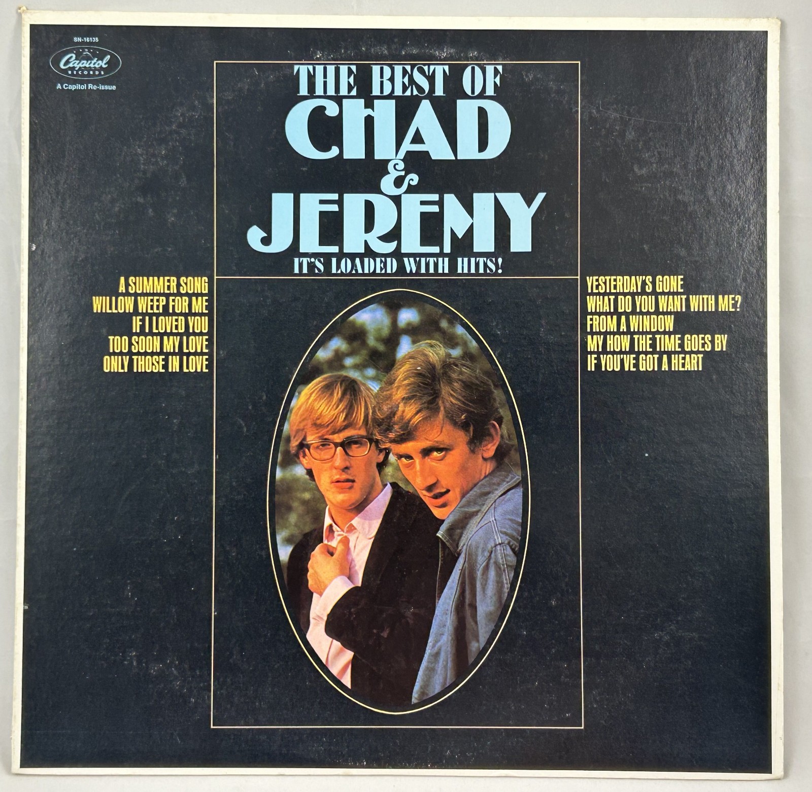 The Best Of Chad And Jeremy 33 RPM Vinyl LP Record SN-16135 Capitol Records