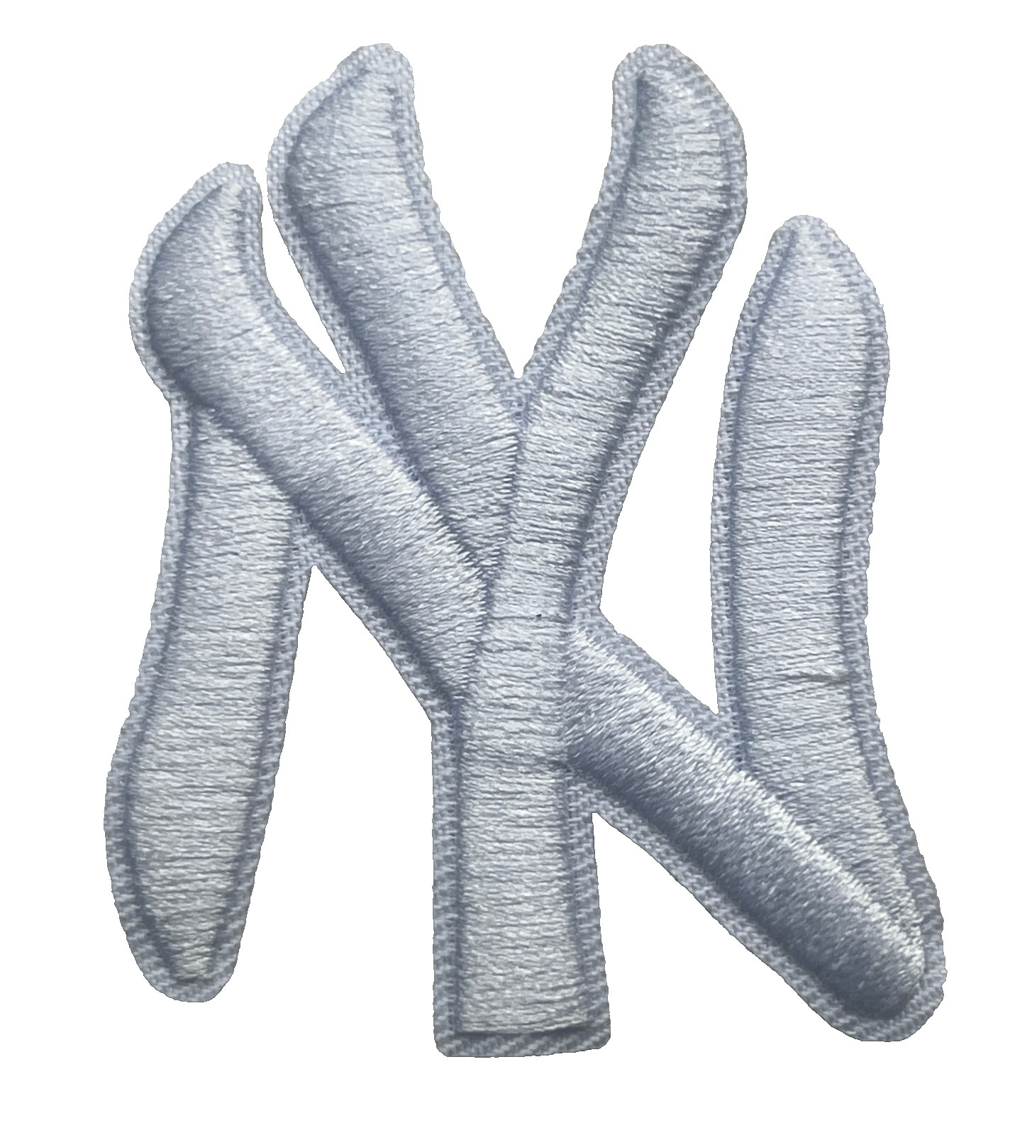 NEW YORK YANKEES - NY - ALL WHITE LOGO - 2 3/4