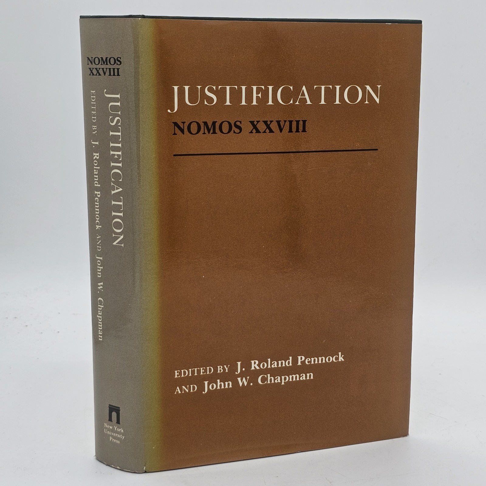 Justification Nomos XXVIII Pennock 1986 1st Edition HC w/DJ Political Philosophy Justification Nomos XXVIII Pennock 1986 1st Edition HC w/DJ Political Philosophy