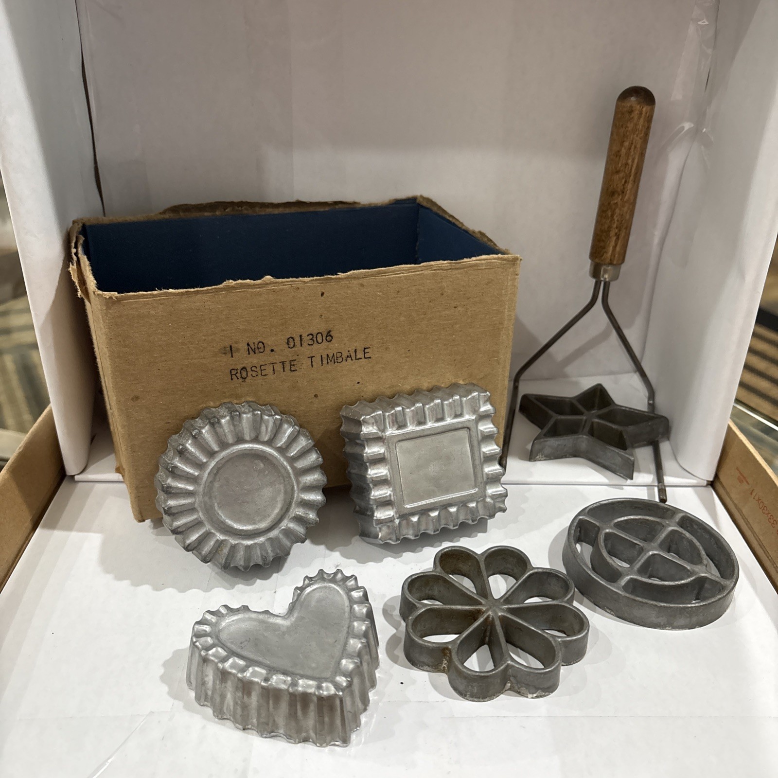 Vintage Nordic Ware Double Rosette and Timbale Iron With Original Box