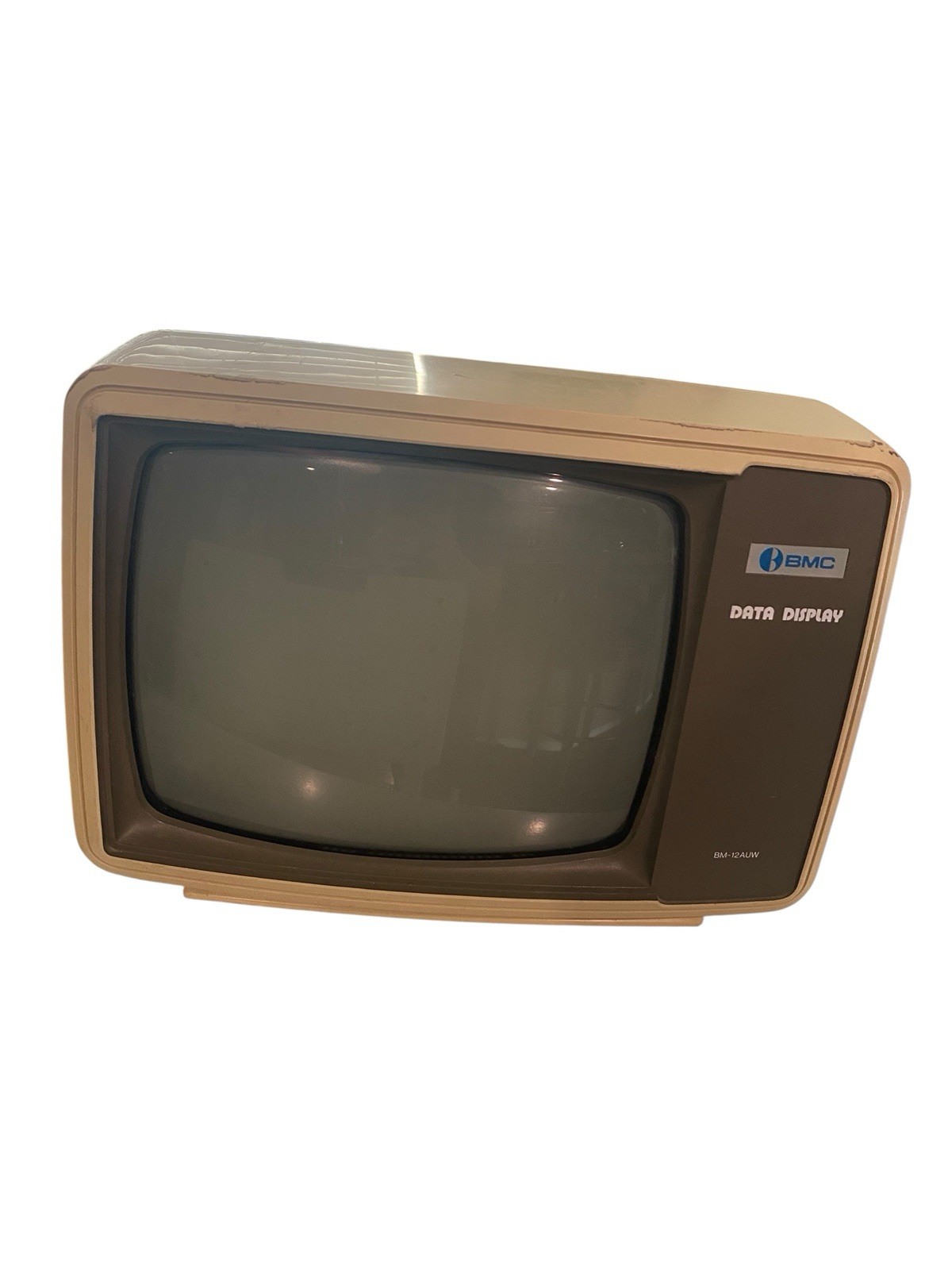 Vintage BMC Data Display BM-12AUW 1980s Monochromatic Display Monitor Screen Vintage BMC Data Display BM-12AUW 1980s Monochromatic Display Monitor Screen