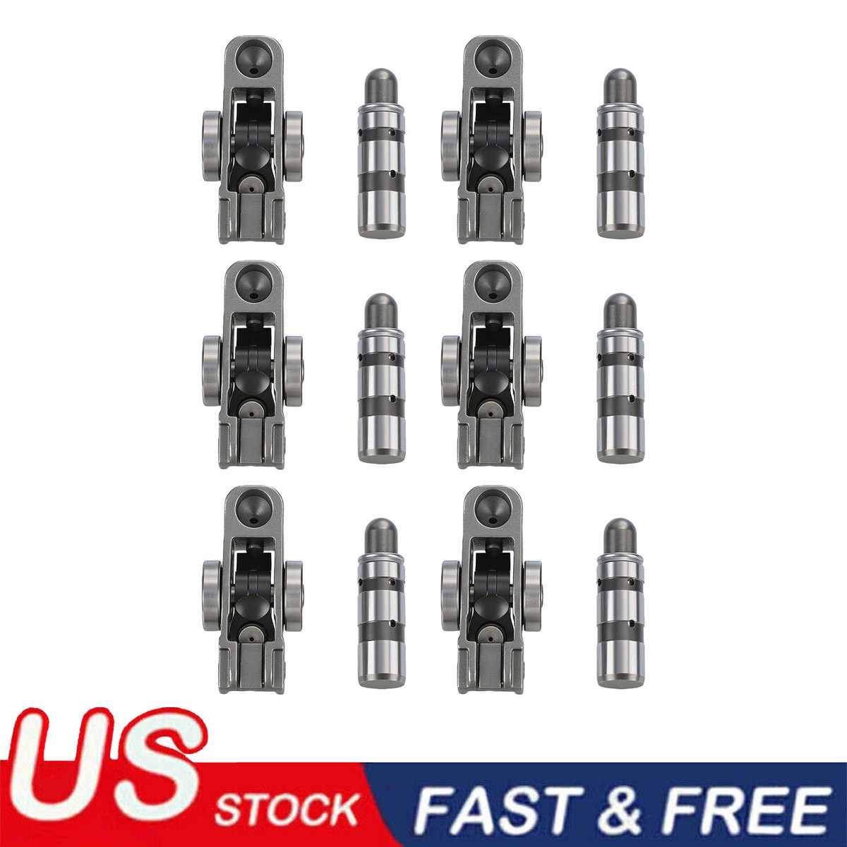 Intake Valve Lifter and Rocker Arm For 16-23 Jeep Grand Cherokee 12PCS/SET NEW