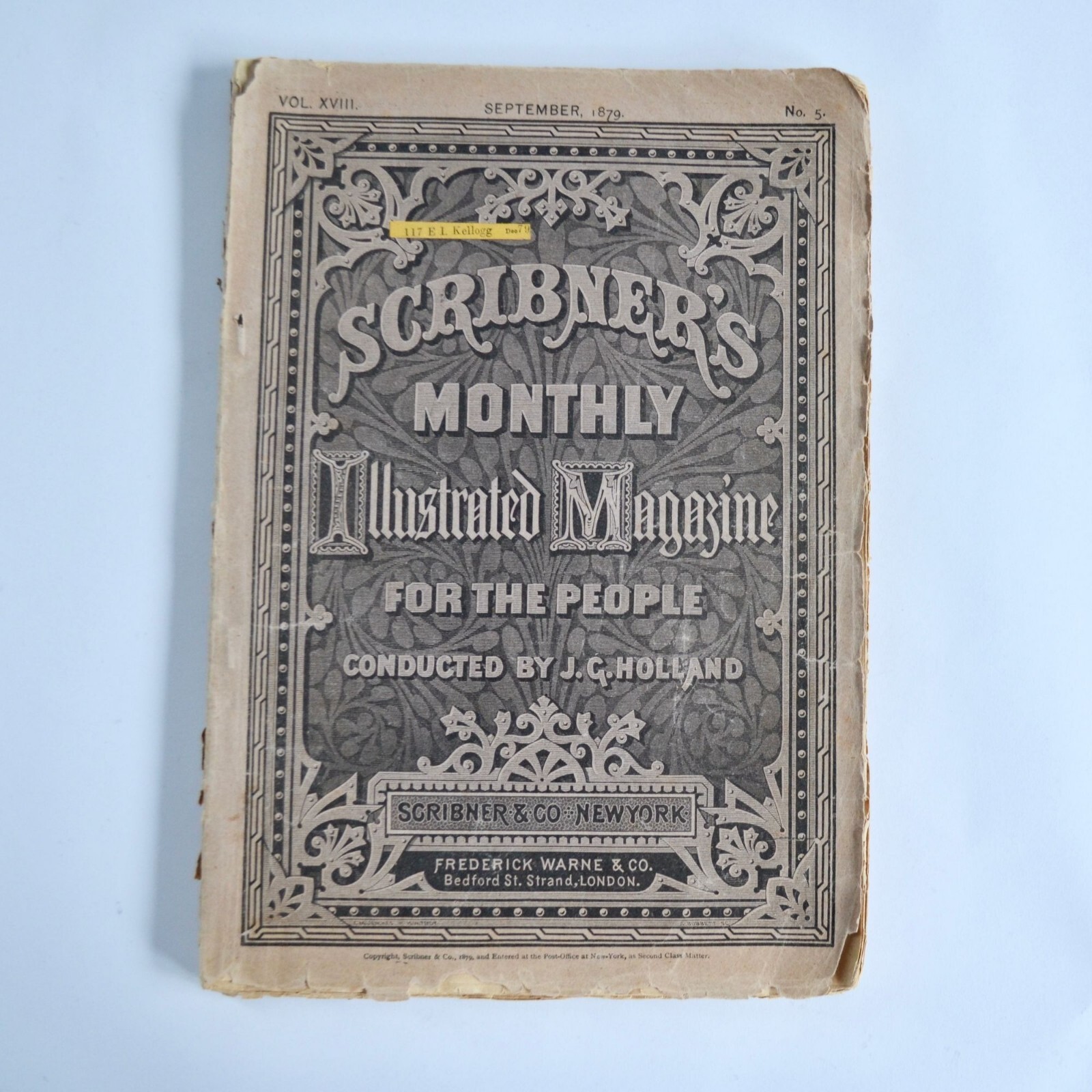 Scribner\'s Monthly Illustrated Magazine Antique September 1879 No. 5 READ Scribner\'s Monthly Illustrated Magazine Antique September 1879 No. 5 READ