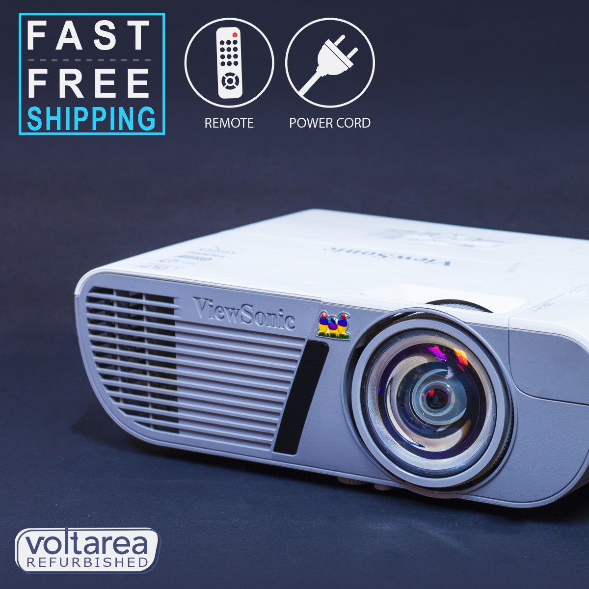 REFURBISHED 3500 Lumen ViewSonic PJD6352LS Short-Throw Projector 3x4 aspect