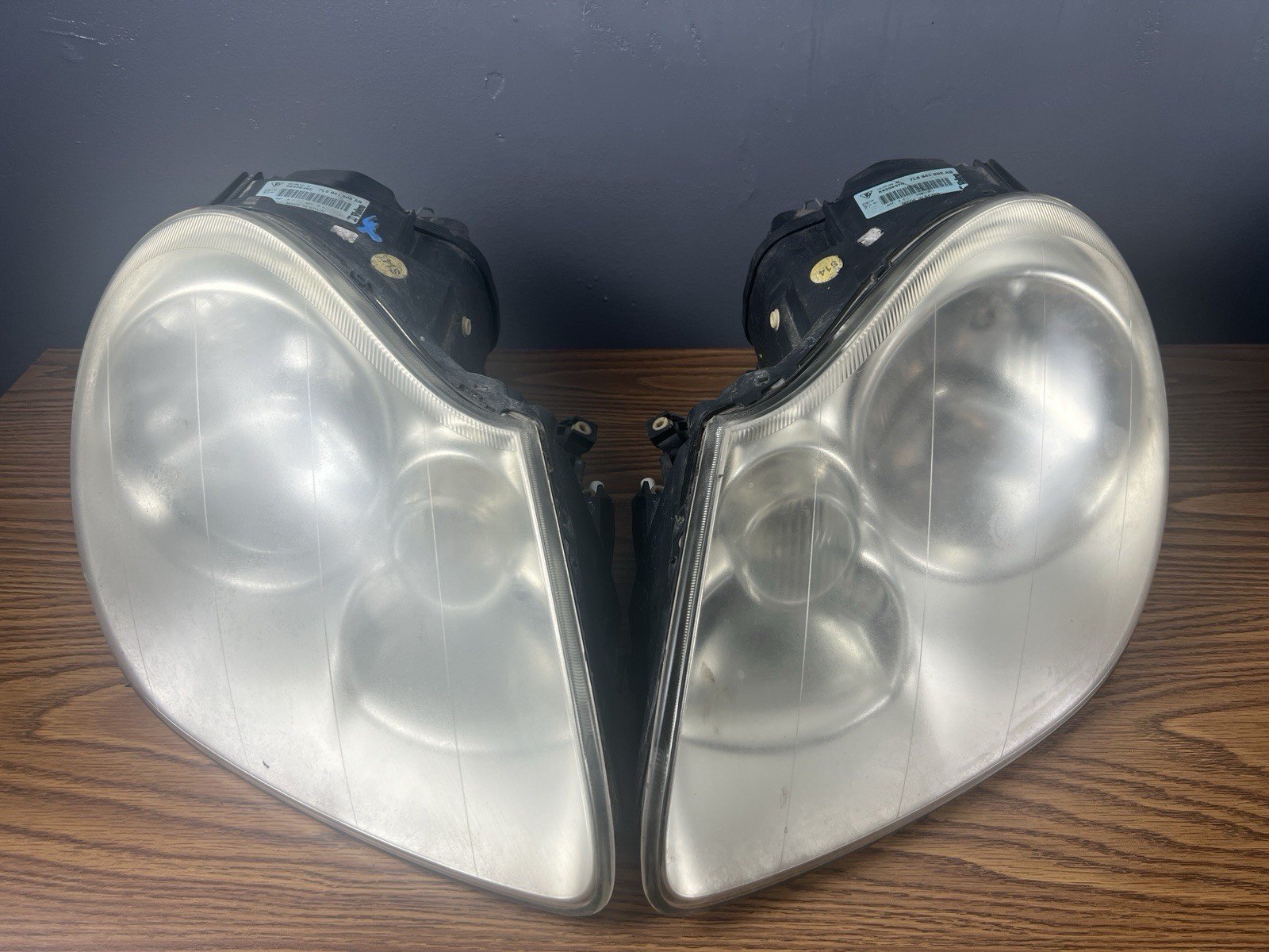 2003-2006 PORSCHE CAYENNE FRONT RH+LH XENON HID HEADLIGHTS LAMPS GENUINE OEM