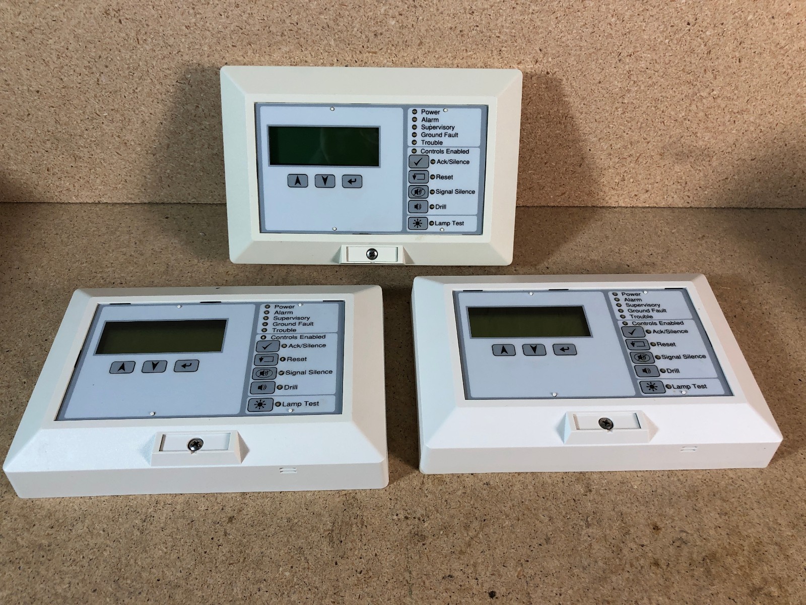 Lot of 3 EST-EDWARDS RLCD-C Remote Annunciator *AS IS*