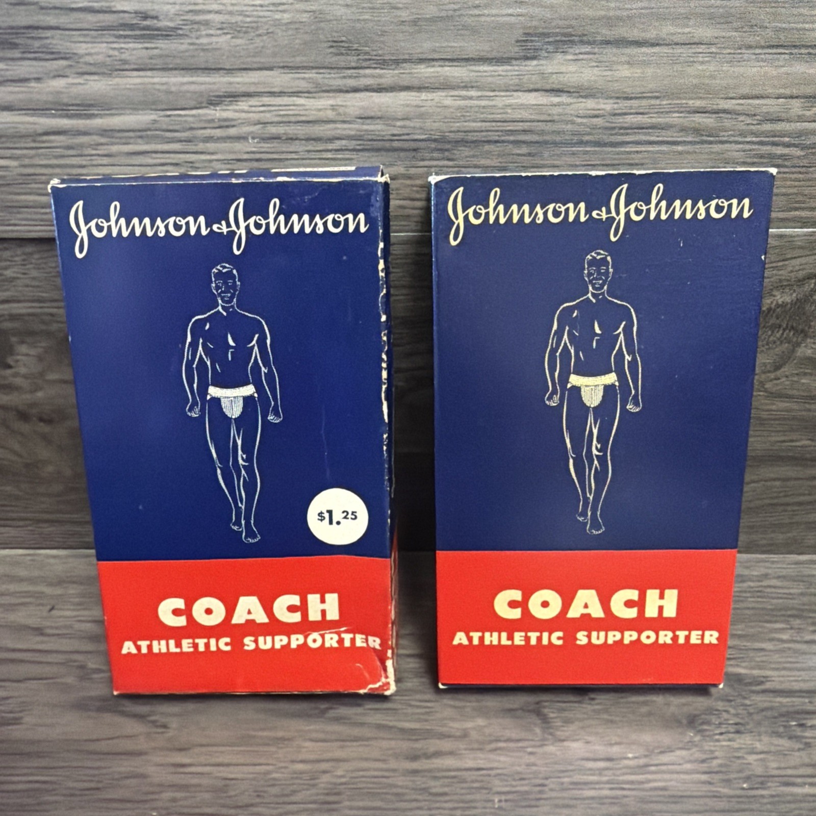 2 VTG 1940-50’s Johnson & Johnson Coach Athletic Supporter Men’s  Size L & S