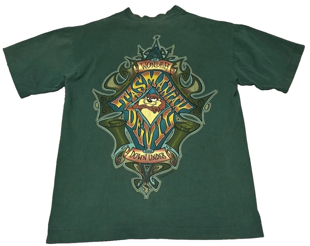 Vintage 1994 Taz Wonder From Down Under T Shirt Small Single Stitch Looney Tunes