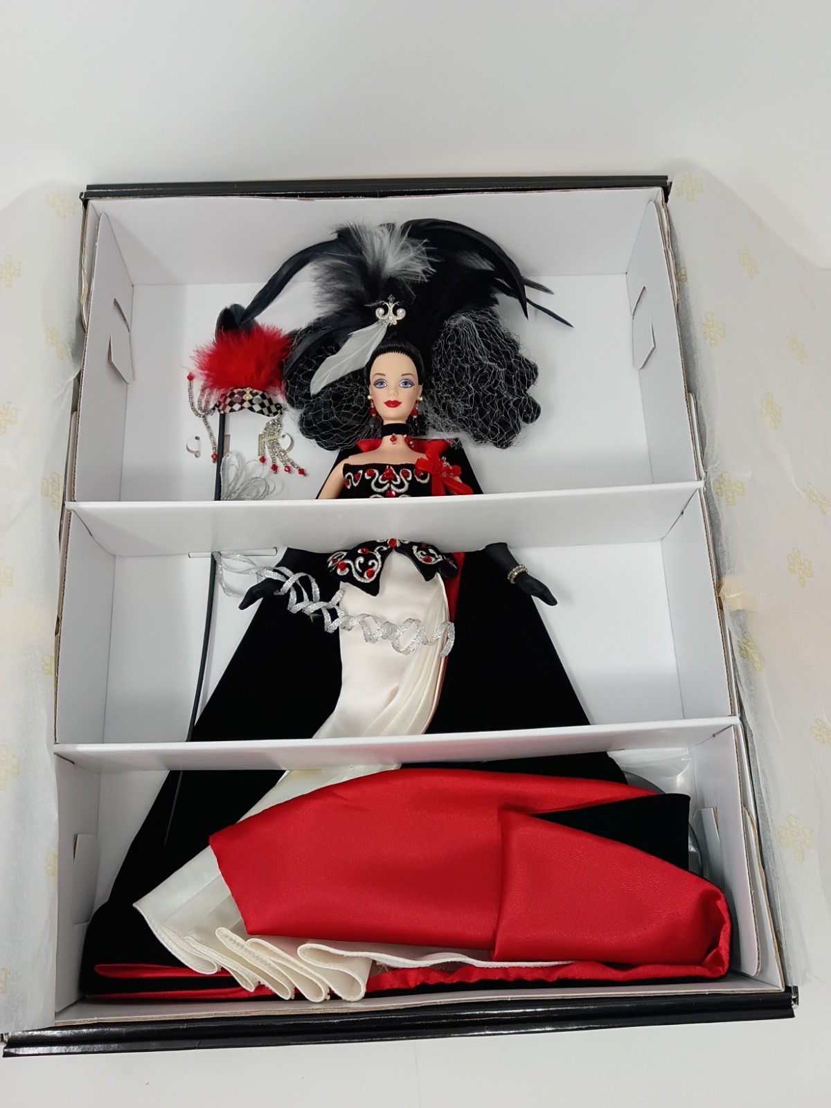 1997 Illusion Barbie Doll Masquerade Gala Collection Mattel 18123 Missing Shoes
