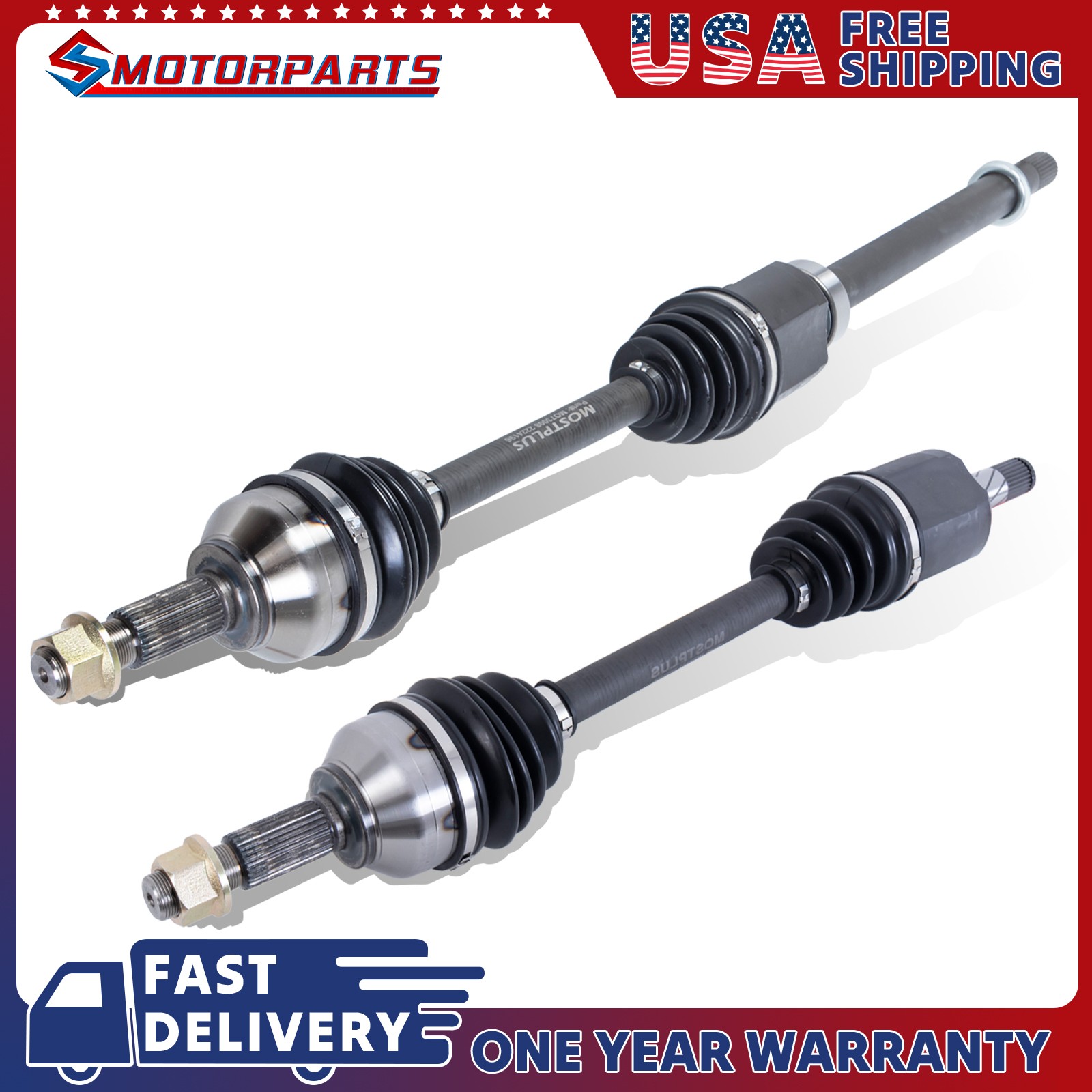 Left & Right Front CV Axle Shaft For 2007-2012 Nissan Altima 2.5L Auto Trans