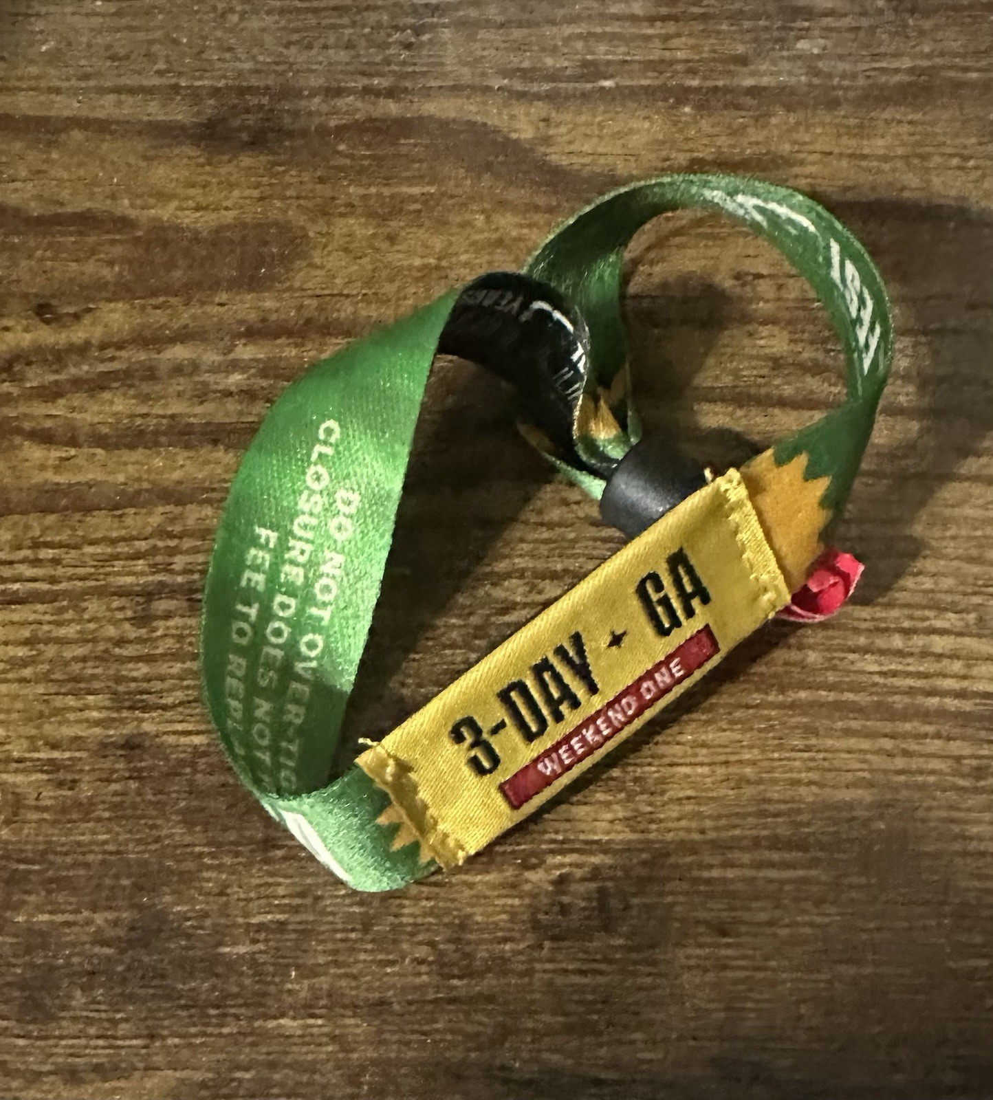 ACL Festival 2026 Weekend One 3-Day GA Wristband Oct 2-4 — In Hand
