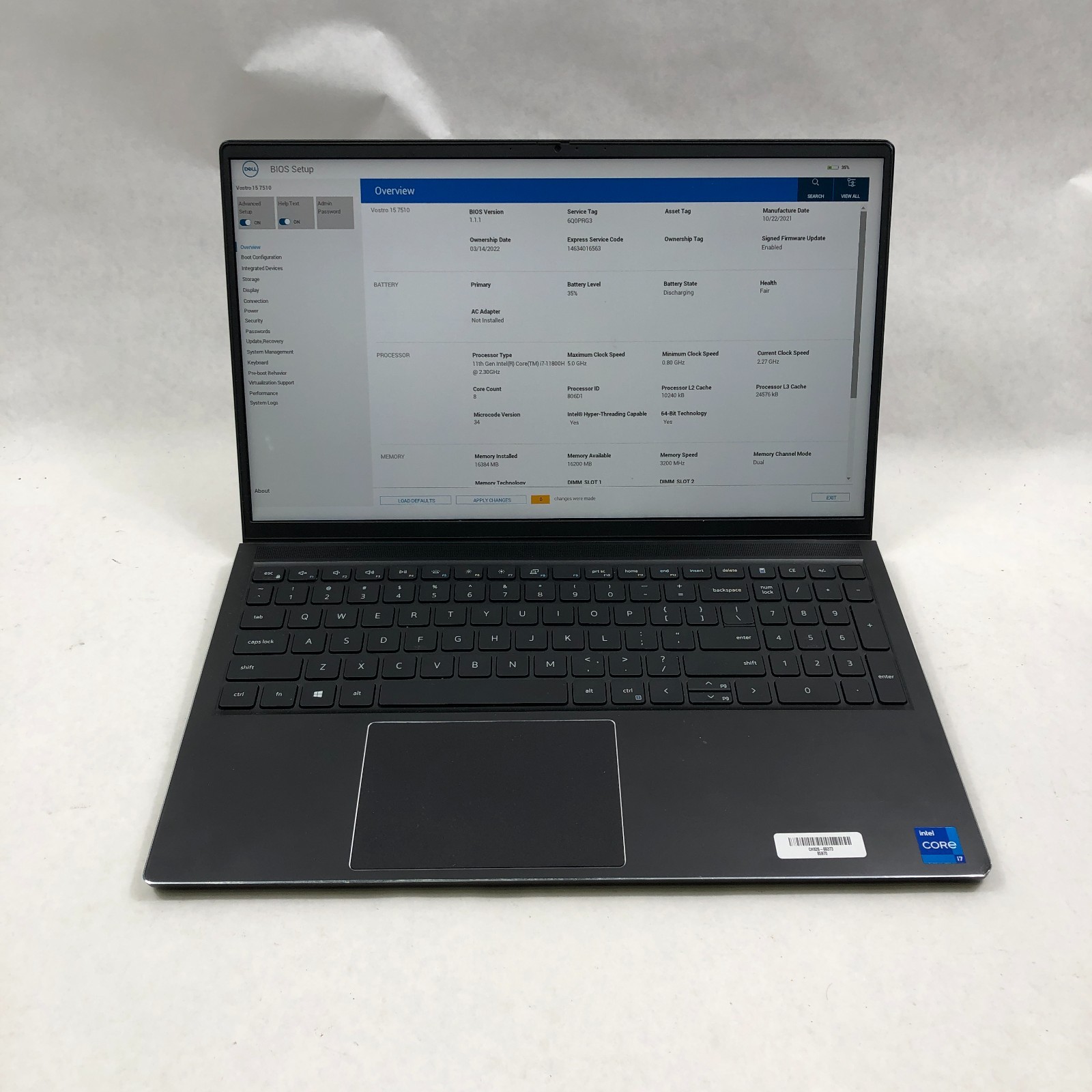 Dell Vostro 15 7510 15 Dell Vostro 15 7510 15