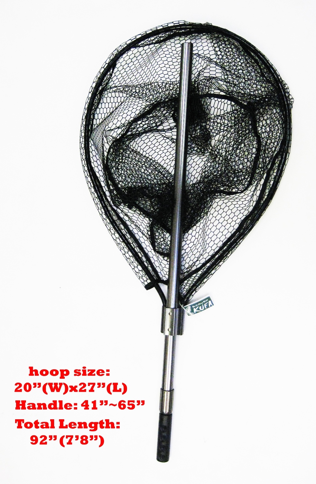 KUFA SPORTS FC7052 Retractable Aluminum Landing Net Rubberized Mesh (FC7052) KUFA SPORTS FC7052 Retractable Aluminum Landing Net Rubberized Mesh (FC7052)