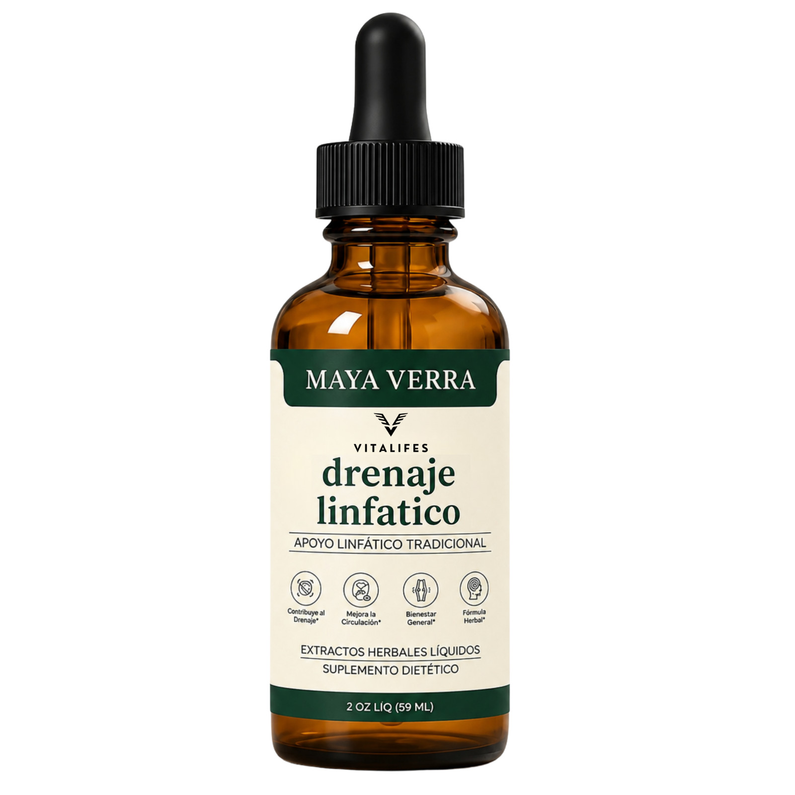 Mayaverra Drenaje Linfático Drops,natural herbal formula - gluten-free ( 1-3pk )