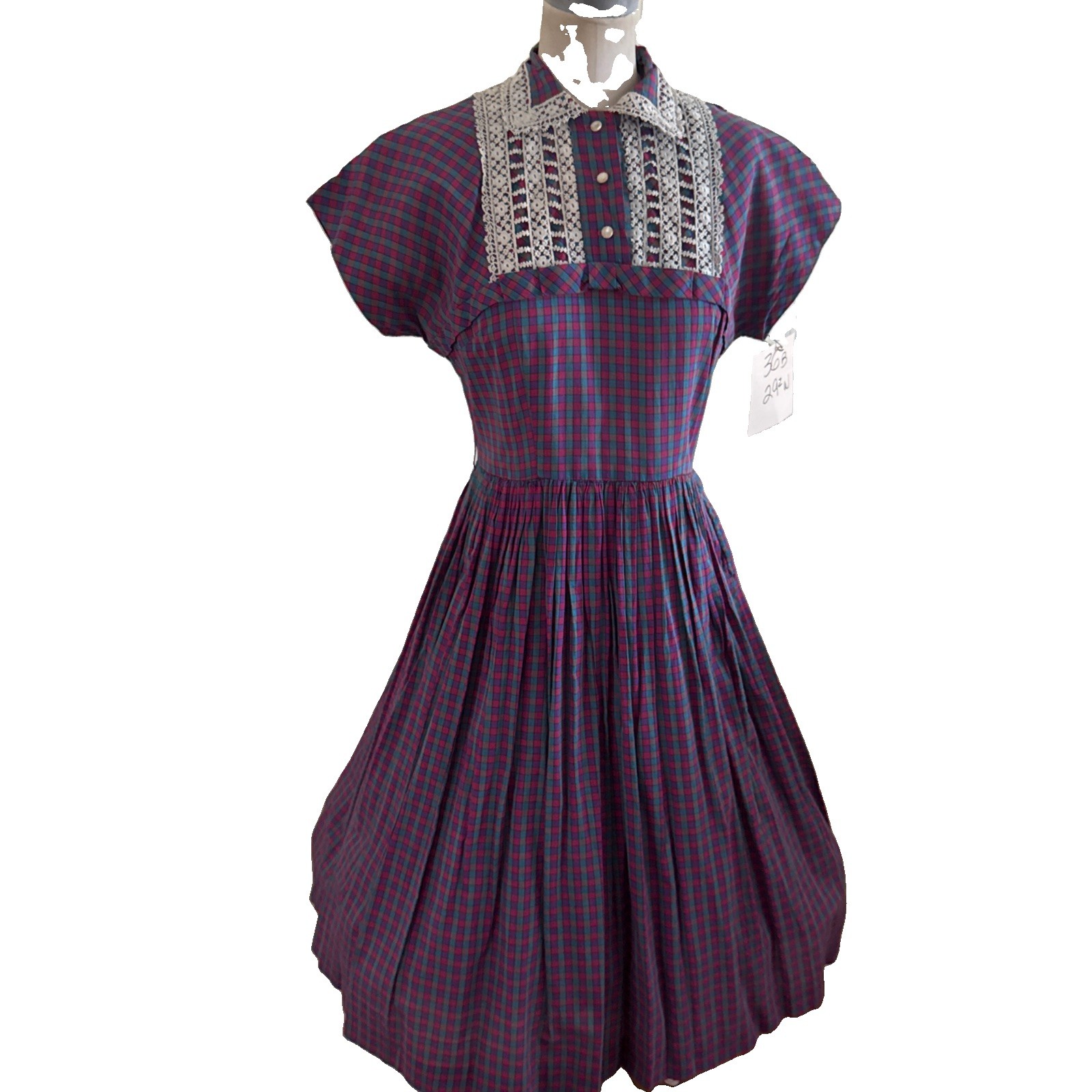 Vintage Hollywood Costume 1950s Day Dress Vicky Vaughn