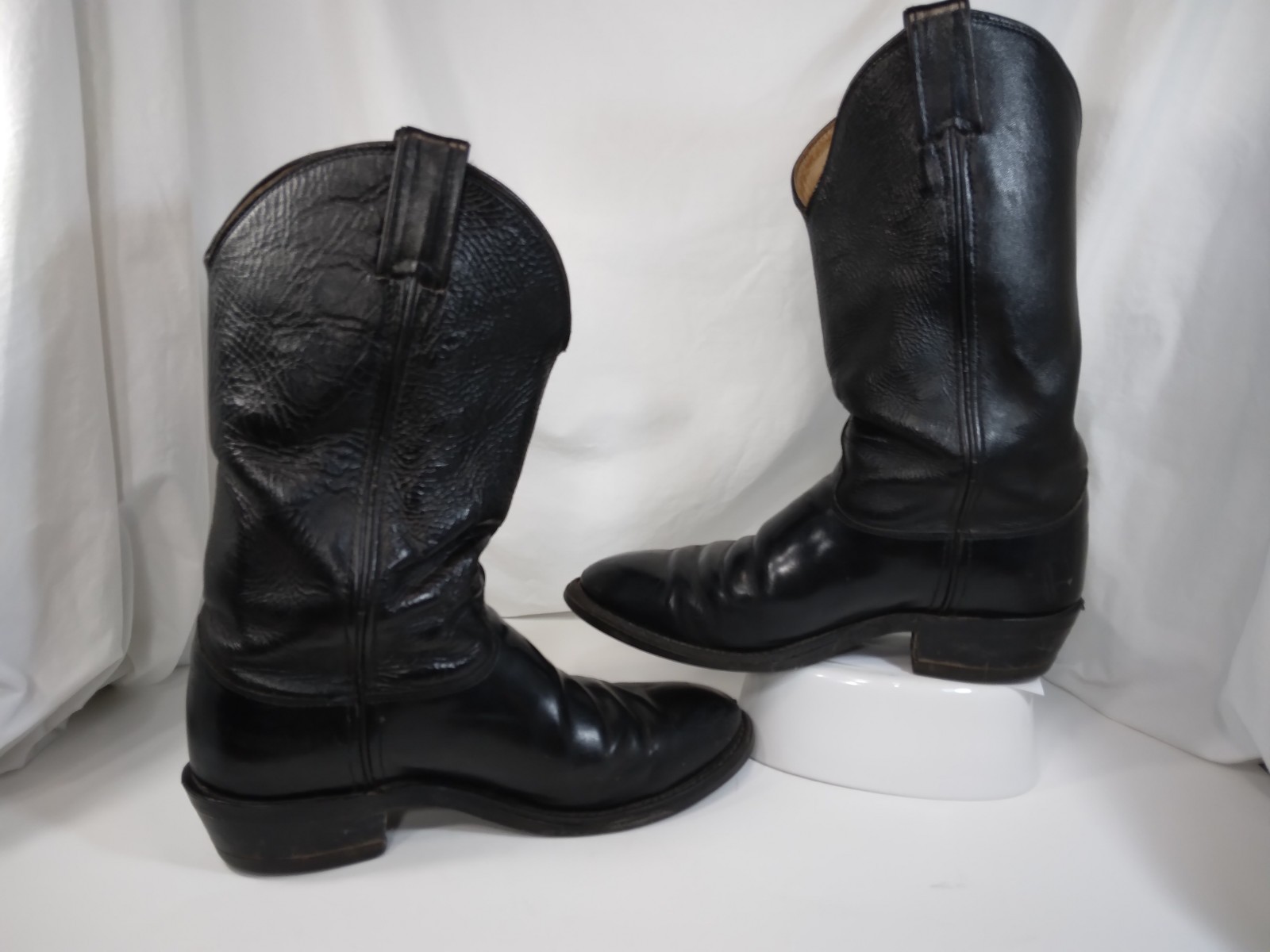 Justin 3040 Cowboy Boots Tobias Black Casual Round Toe Men’s Size 8.5 D Justin 3040 Cowboy Boots Tobias Black Casual Round Toe Men’s Size 8.5 D