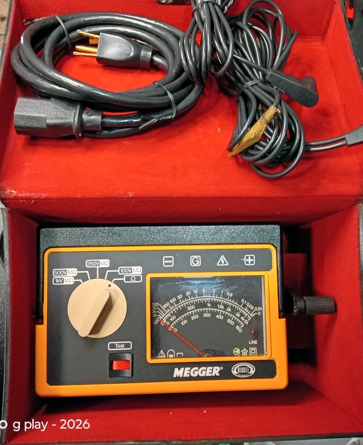 Biddle Megger MJ359 1kV Hand-Cranked Insulation Tester 212359 Megaohmmeter Biddle Megger MJ359 1kV Hand-Cranked Insulation Tester 212359 Megaohmmeter