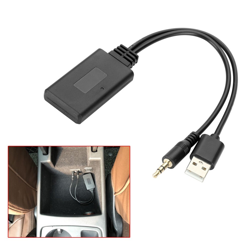 Universal Car Wireless Bluetooth AUX Audio Receiver Adapter Interior Accessories
