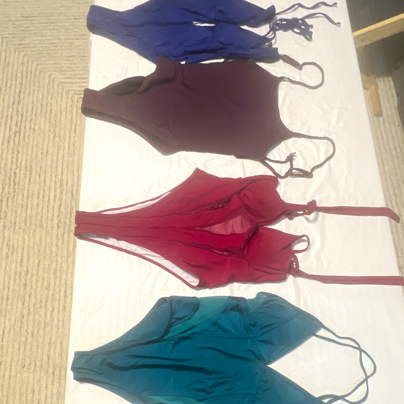 SHEIN Women’s One Piece Swimsuit Lot Size M Regular All 4 for 25.00 SHEIN Women’s One Piece Swimsuit Lot Size M Regular All 4 for 25.00