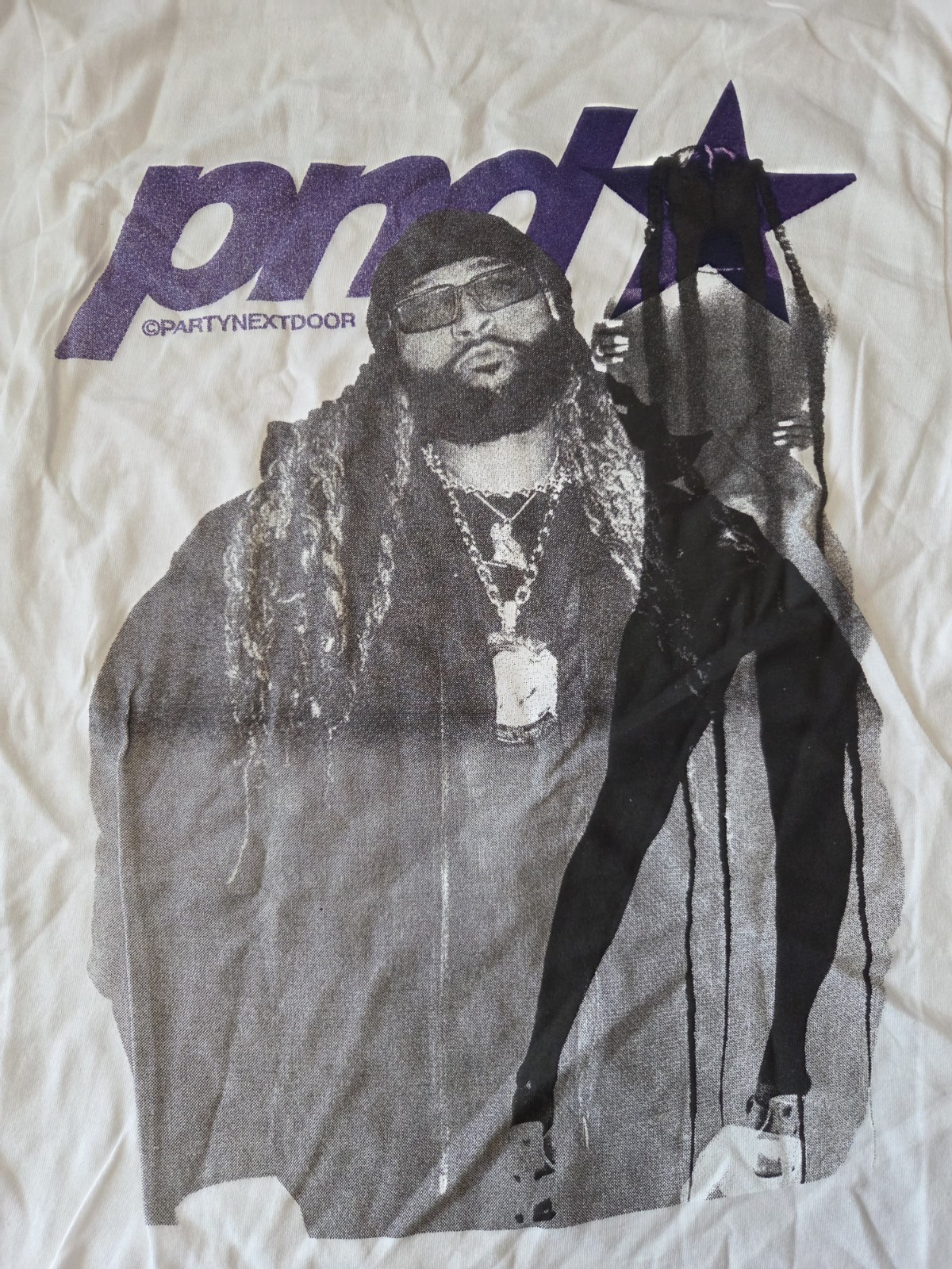 PARTYNEXTDOOR T Shirt Mens White Graphic Tee PND 100% Cotton Size Medium