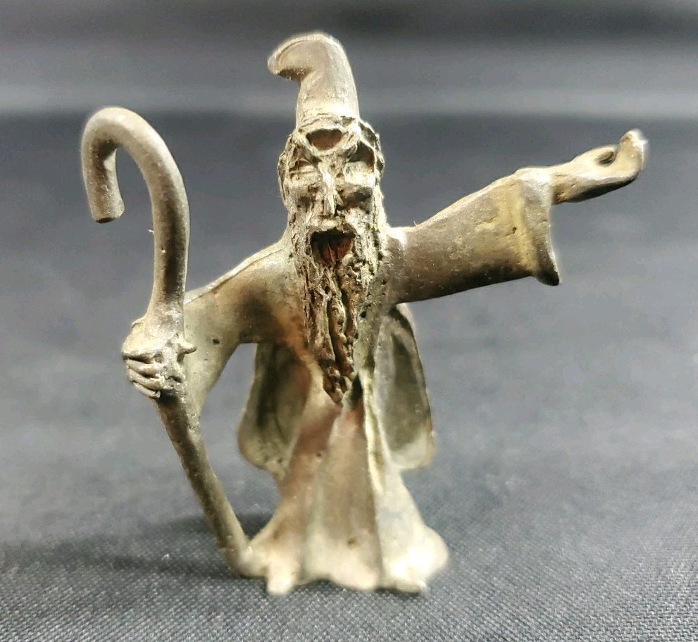 SPOONTIQUES Pewter Wizard Figurine Vintage Earlier Release Detailed Pics'
