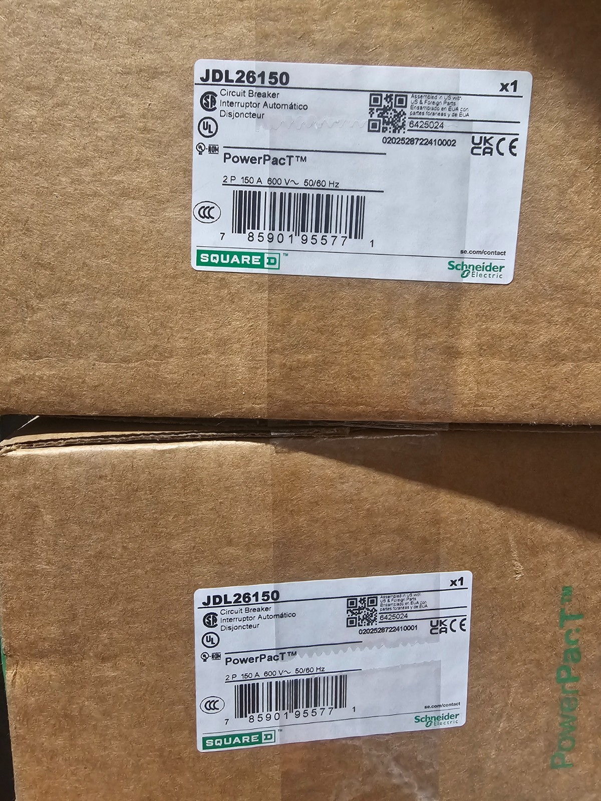 Schneider Electric PowerPact Series - JDL26150 Molded Circuit Breaker Schneider Electric PowerPact Series - JDL26150 Molded Circuit Breaker