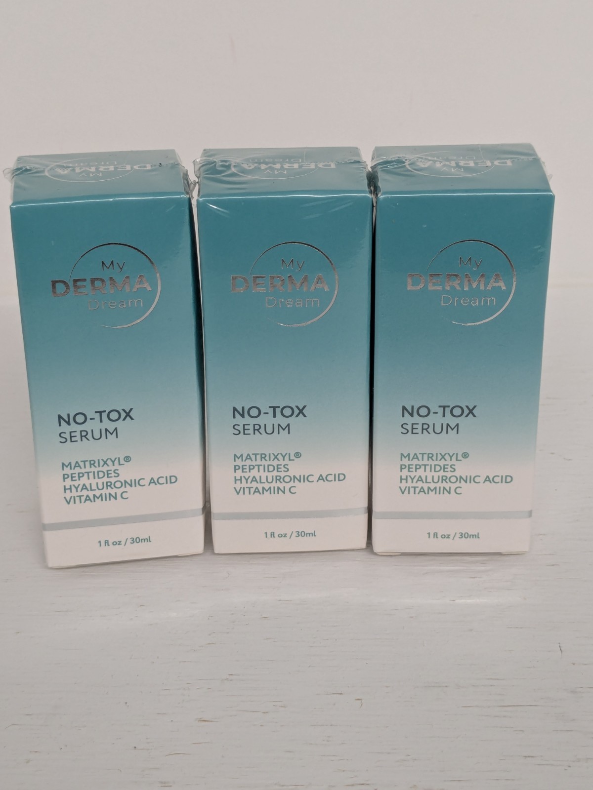 3 Boxes My Derma Dream No-Tox Serum 1 fl oz each Exp 10/27 NEW SEALED
