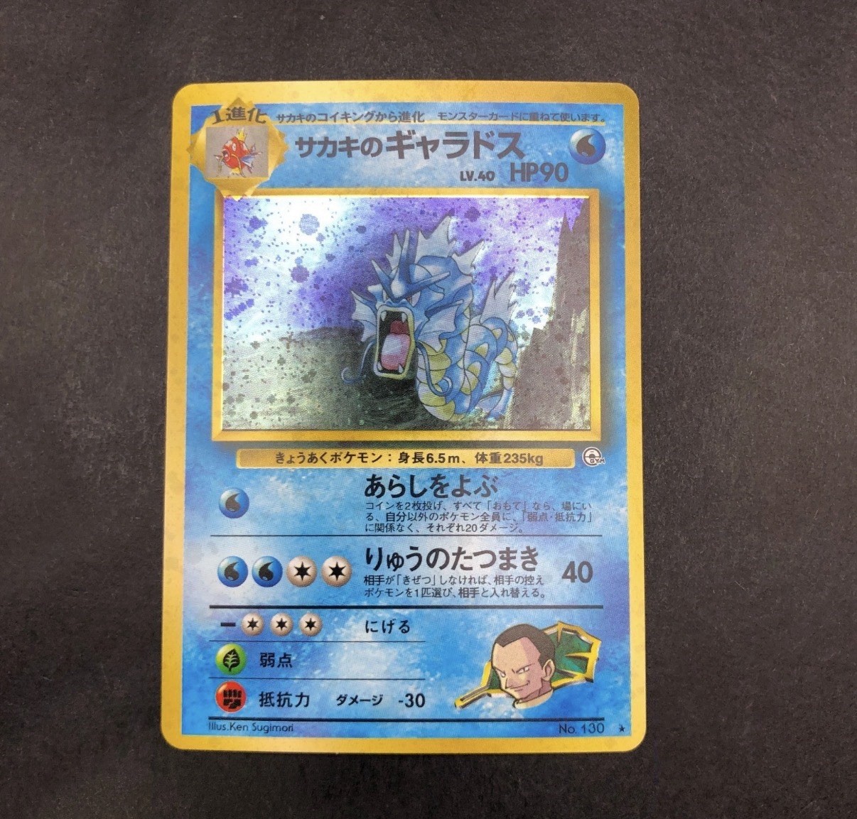 **RARE** Giovanni's Gyarados Holo Rare Japanese 90HP
