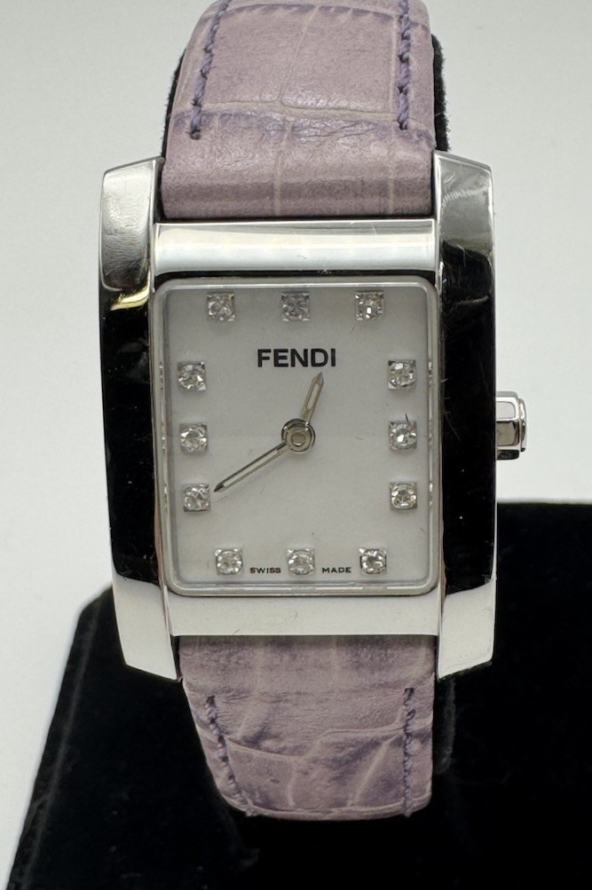 FENDI 7000L Classico Ladies Mother Of Pearl Diamond Watch