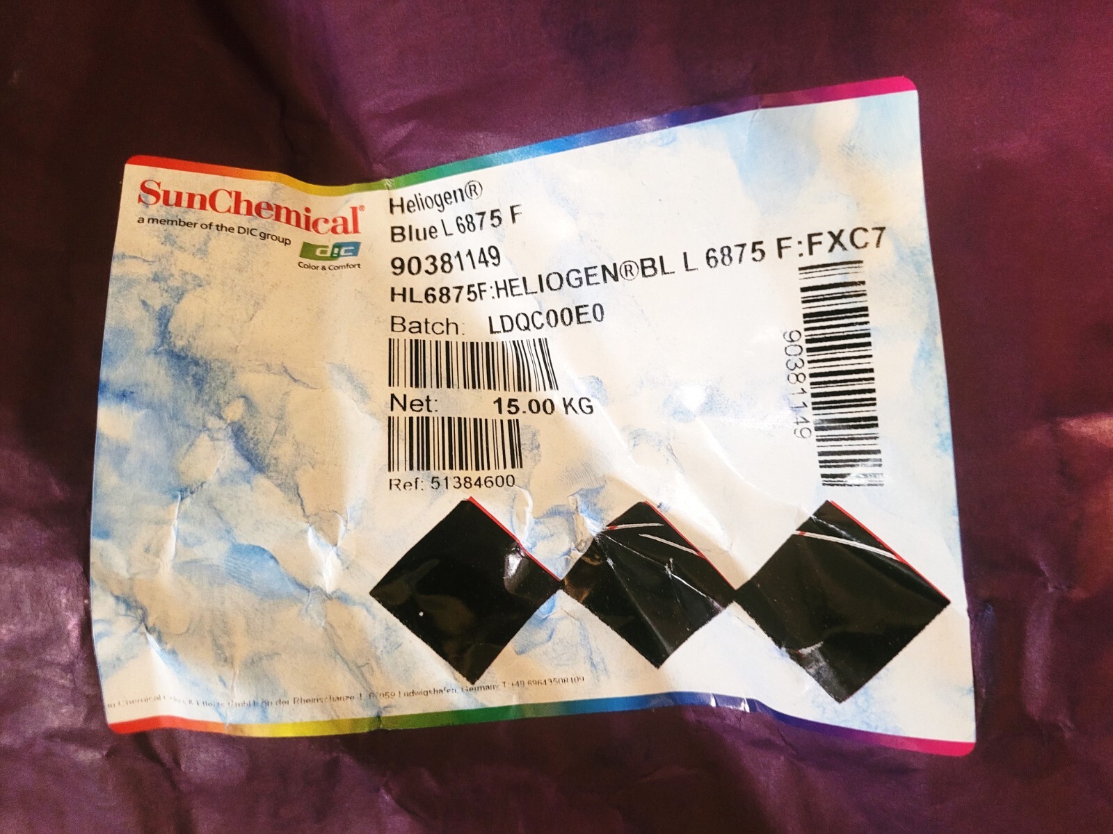 Chemical Dye Heliogen Blue L 6875 F BL L FXC7 Colors Effects 15KG Chemical Dye Heliogen Blue L 6875 F BL L FXC7 Colors Effects 15KG