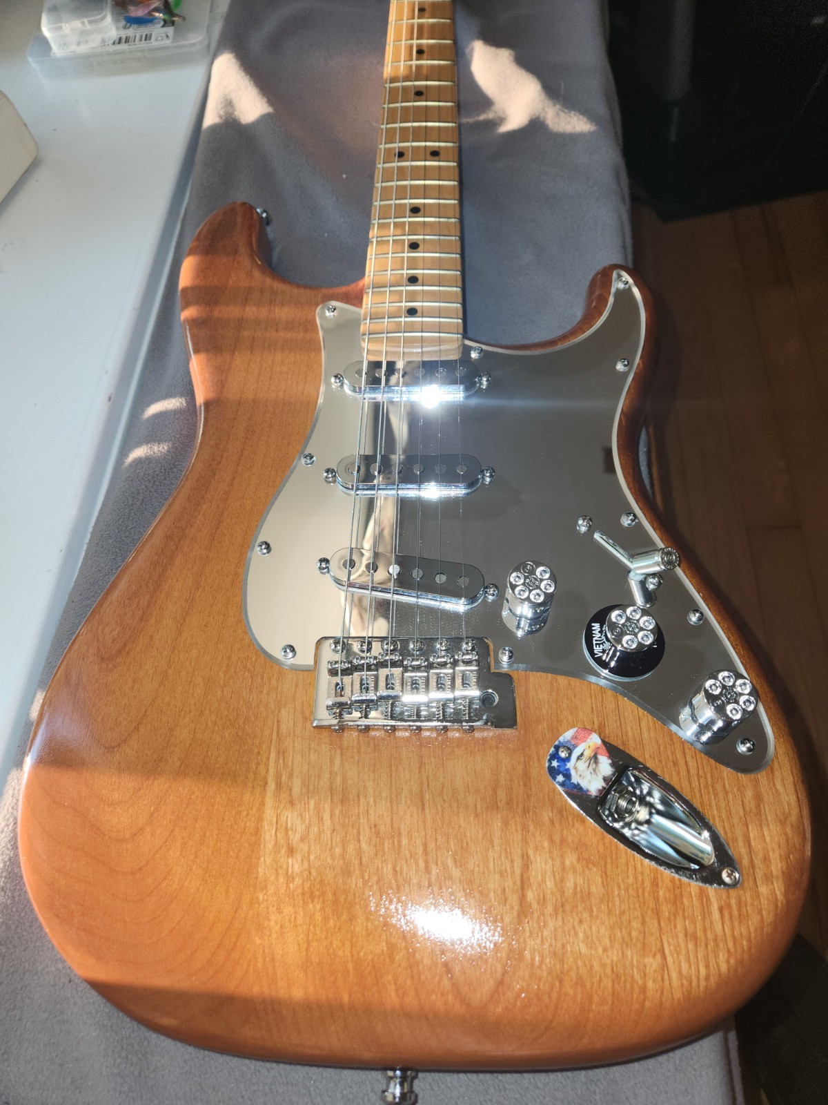 USA FSR Hand stained stratocaster & case & upgrades