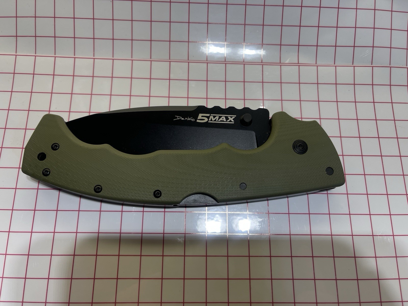 Cold Steel 5 Max Lockback OD Green CS-FL-50MAX Black G10 Cold Steel 5 Max Lockback OD Green CS-FL-50MAX Black G10