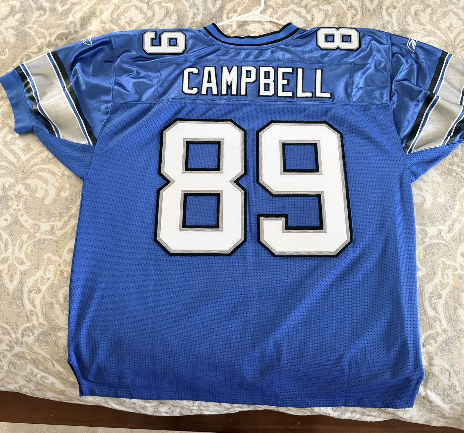 Dan Campbell Detroit Lions Home Reebok Authentic Jersey Size 50 XL