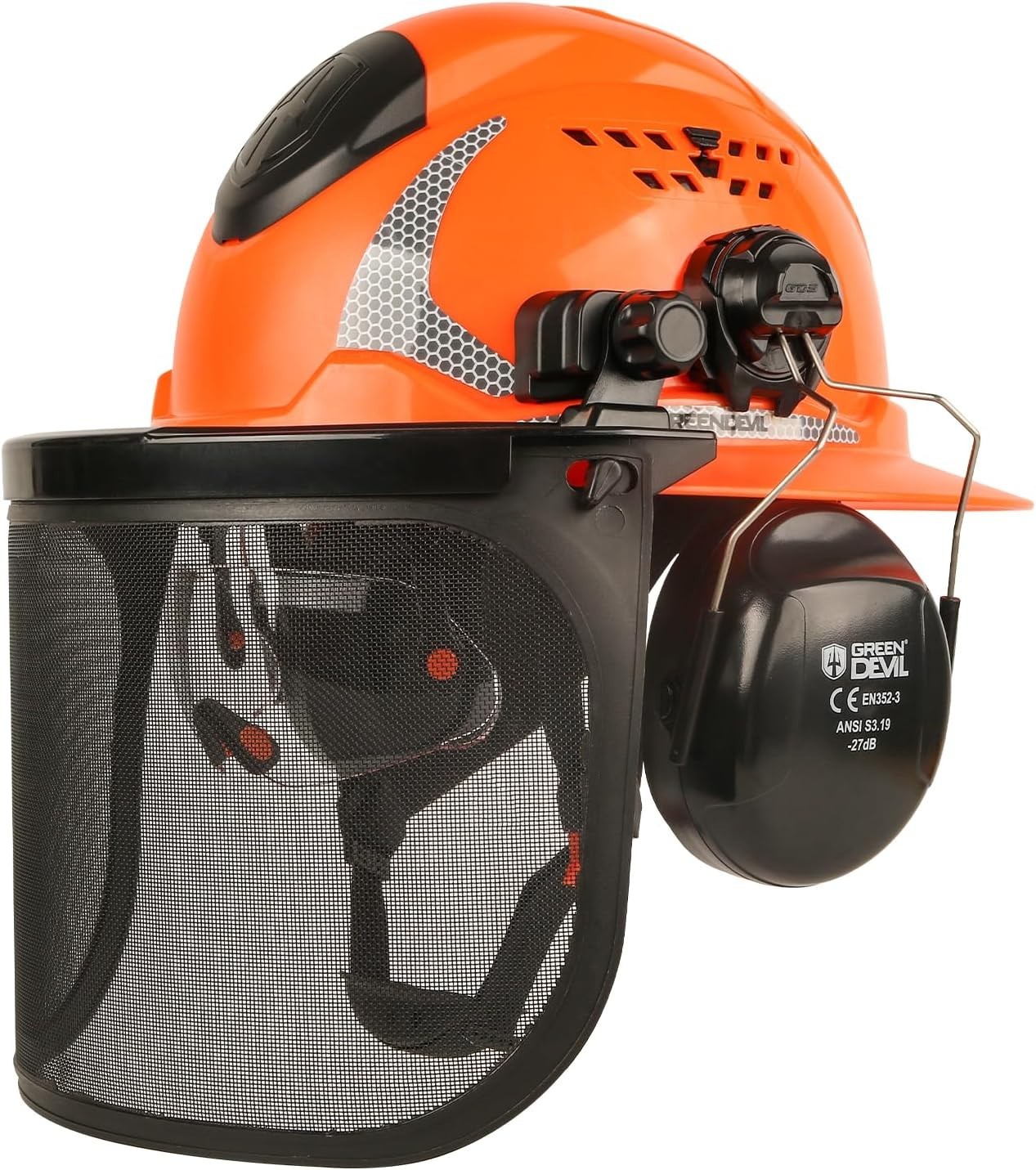 Industrial Chainsaw Helmet with Face Shield Built in Visor and Ear Muffs 4 in 1 Industrial Chainsaw Helmet with Face Shield Built in Visor and Ear Muffs 4 in 1