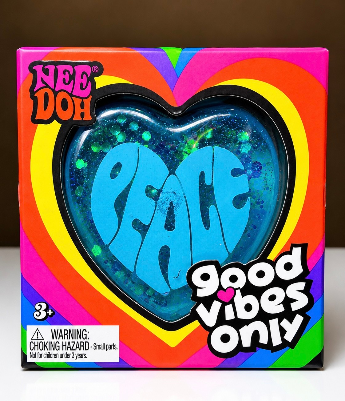NEW NeeDoh Good Vibes Only Squishy Sensory Fidget Toy Stress Relief Schylling