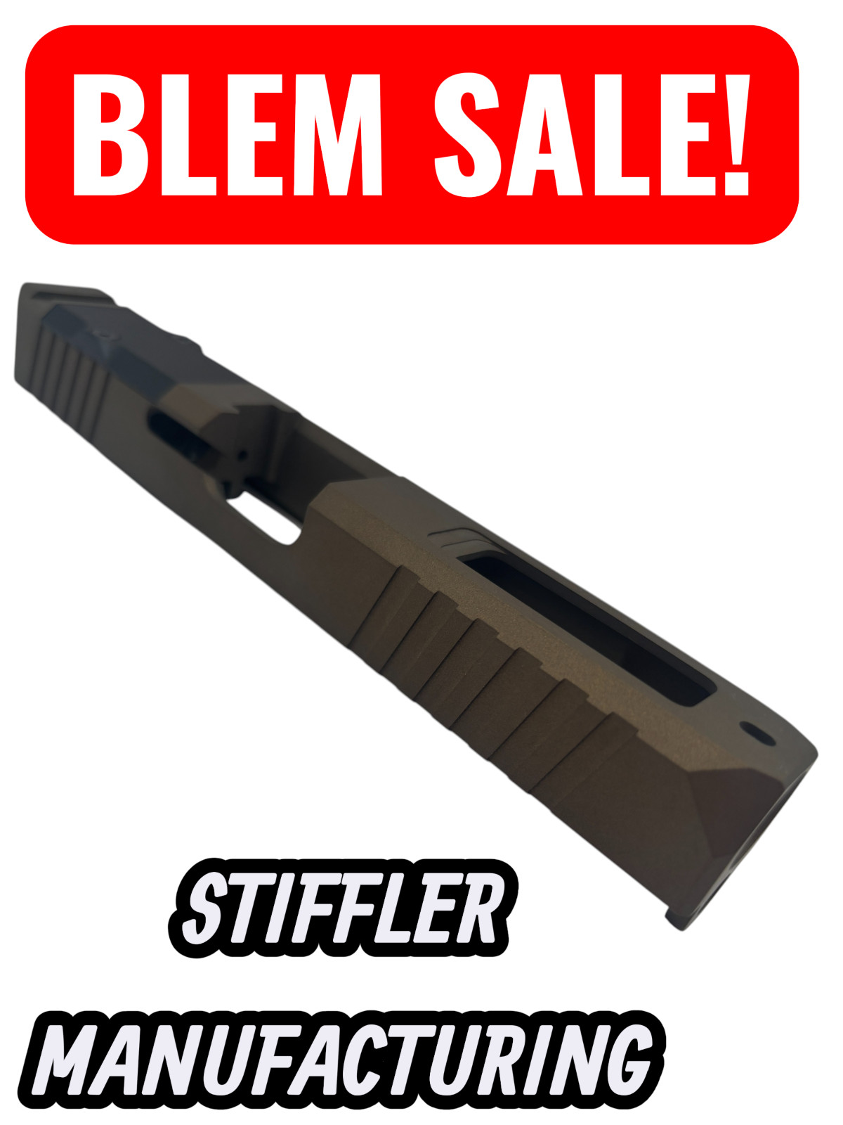 BLEM Turbo For G17 custom Slide gen3 NEW cerakote upper stripped Burnt Bronze